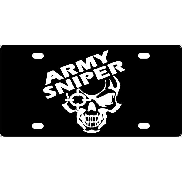 Army Sniper License Plate