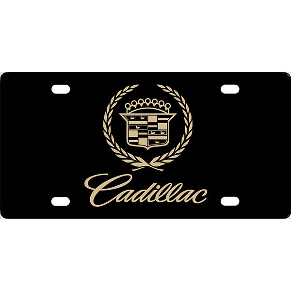 Cadillac Emblem License Plate