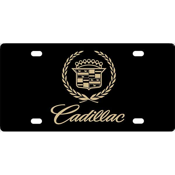 Cadillac Emblem License Plate - Aluminum Novelty License Plate