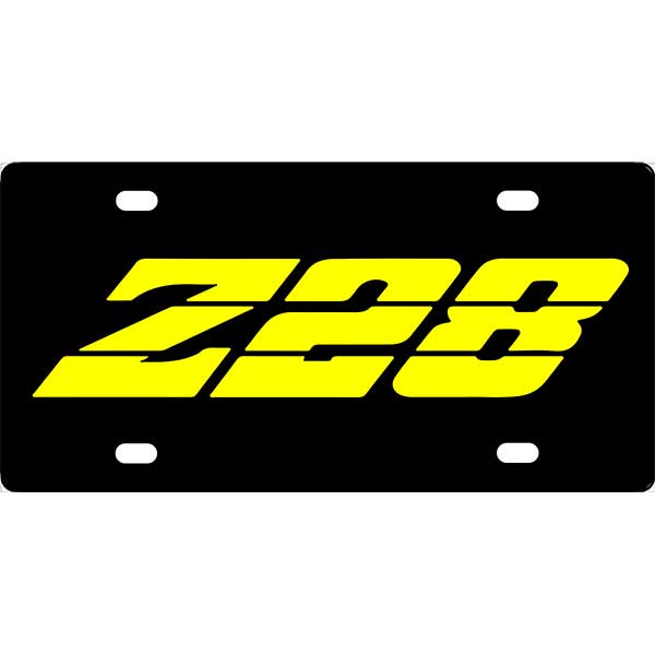 Camaro Z28 License Plate