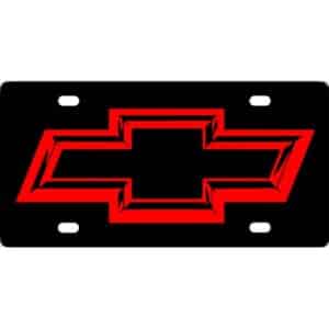 Chevy Bowtie 3D License Plate