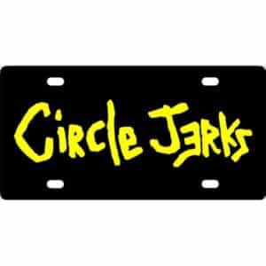 Circle Jerks Band Logo License Plate