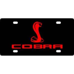Cobra Mustang License Plate