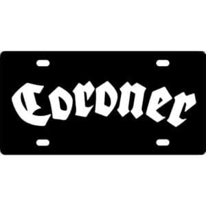 Coroner Band Logo License Plate