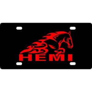 Dodge Hemi Horse License Plate