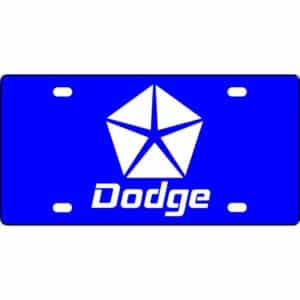 Dodge Logo License Plate