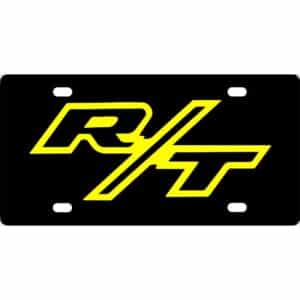 Dodge RT Logo License Plate