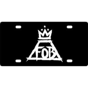 Fall Out Boy Logo License Plate