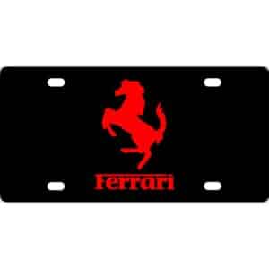 Ferrari Logo License Plate