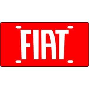 Fiat Logo License Plate