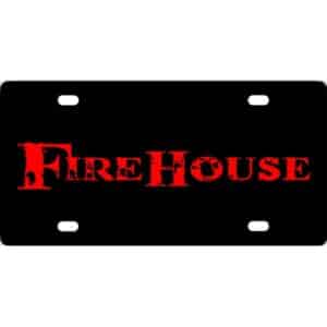 Firehouse Band Logo License Plate