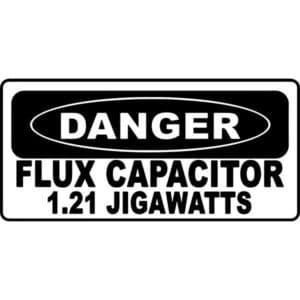Flux Capacitor Decal Sticker
