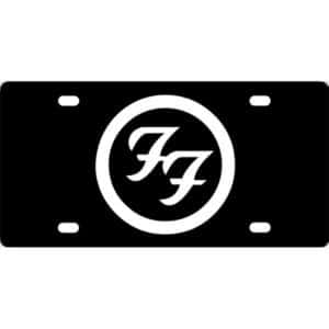 Foo Fighter Band Symbol License Plate
