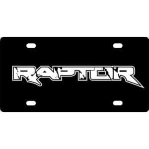 Ford Raptor License Plate