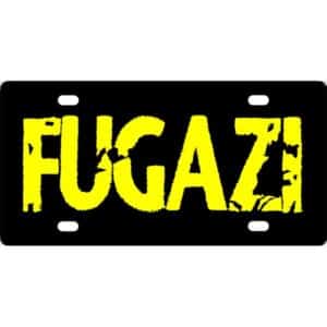 Fugazi Logo License Plate