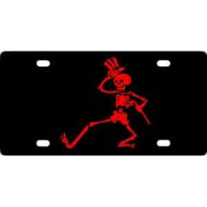 Grateful Dead Dancing Skeleton License Plate