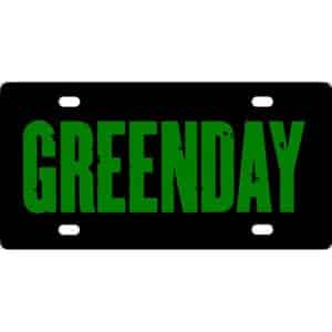 Green Day Band Logo License Plate