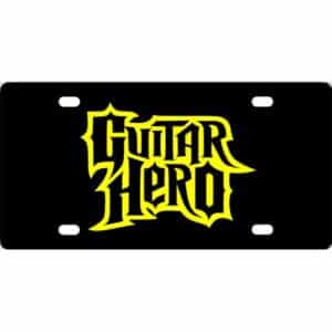 Guitar Hero License Plate