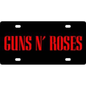 Guns N Roses Band Logo License Plate