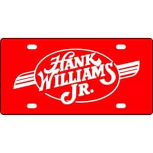 Hank Williams Jr Logo License Plate