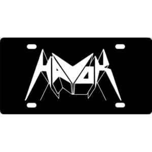 Havok Band Logo License Plate