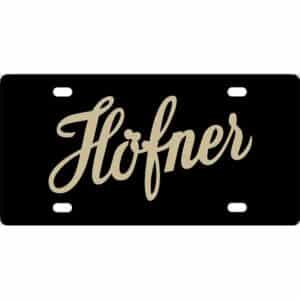 Hofner Guitars License Plate