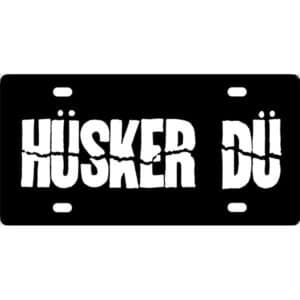 Husker Du Band Logo License Plate