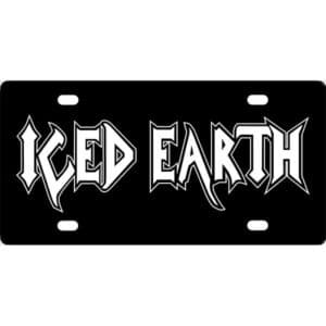 Iced Earth Band Logo License Plate