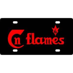 In Flames Band Logo License Plate