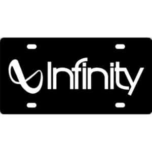 Infinity Audio Logo License Plate