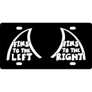 Jimmy Buffet Fins License Plate