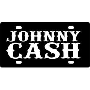Johnny Cash License Plate