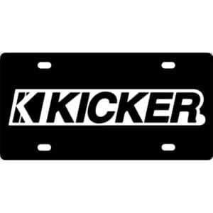 Kicker Logo License Plate