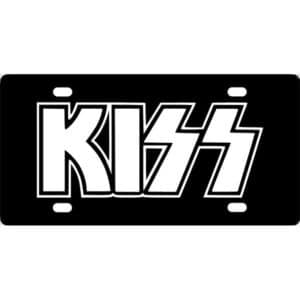 Kiss Band Logo License Plate