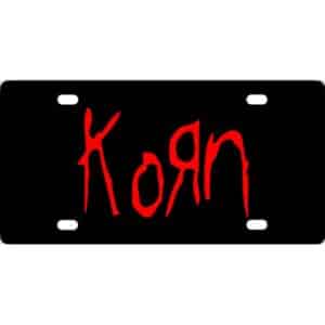 Korn License Plate