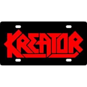 Kreator License Plate