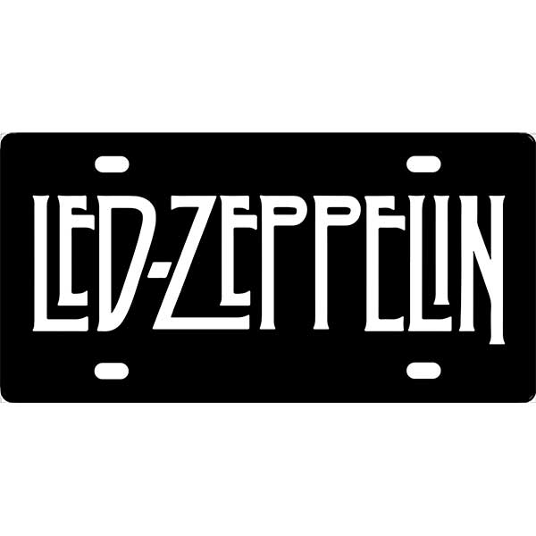 Led Zeppelin License Plate