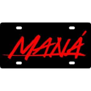 Mana Band Logo License Plate