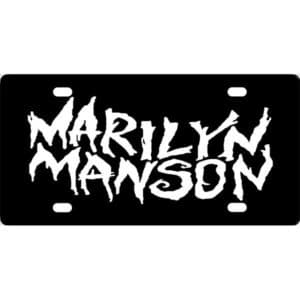 Marilyn Manson License Plate