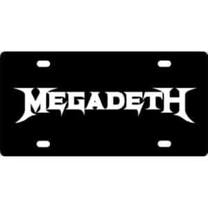 Megadeth Band Logo License Plate