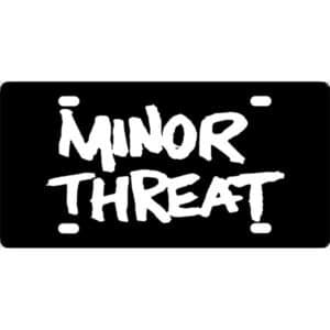 Minor Threat Band Logo License Plate