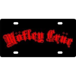 Motley Crue License Plate