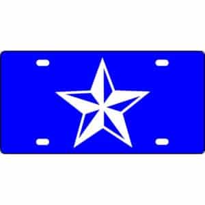 Nautical Star License Plate