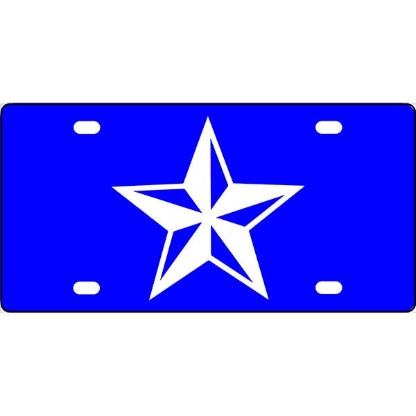 Nautical Star License Plate