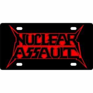 Nuclear Assault Band Logo License Plate