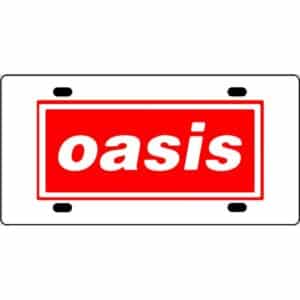 Oasis Band Logo License Plate