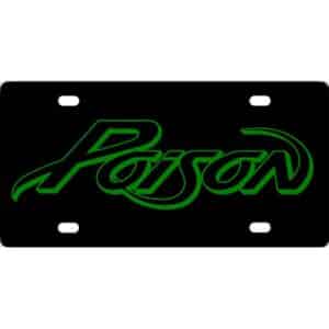 Poison Band Logo License Plate