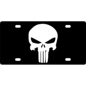 Punisher Skull License Plate