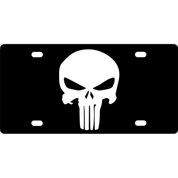 Punisher Skull License Plate