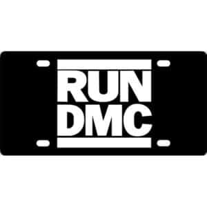 Run DMC Logo License Plate